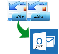 Easily convert DBX files to PST files
