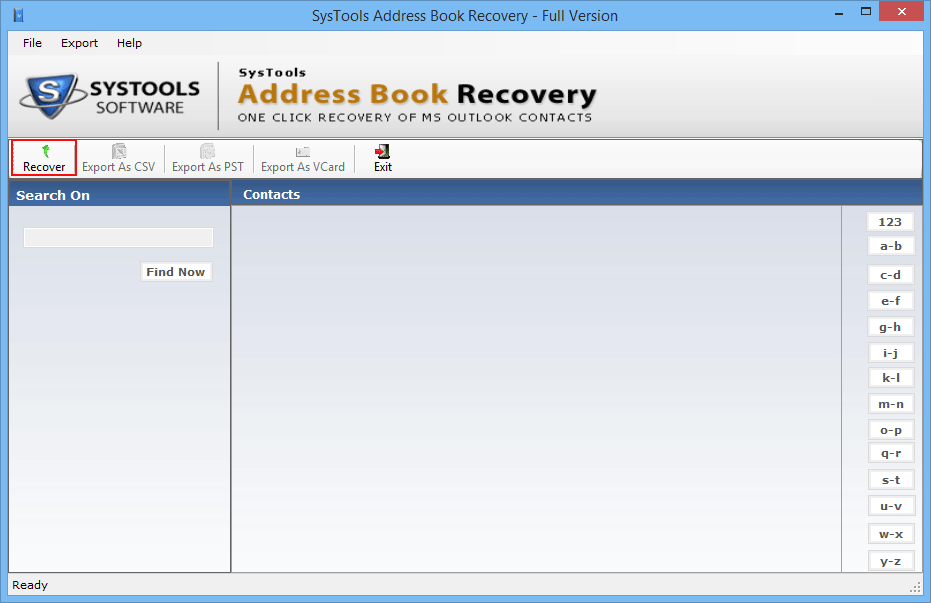 Recover all Address Book Contacts