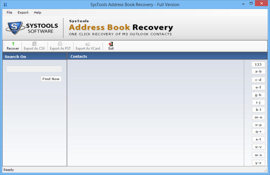 Address Book Recovery Tool