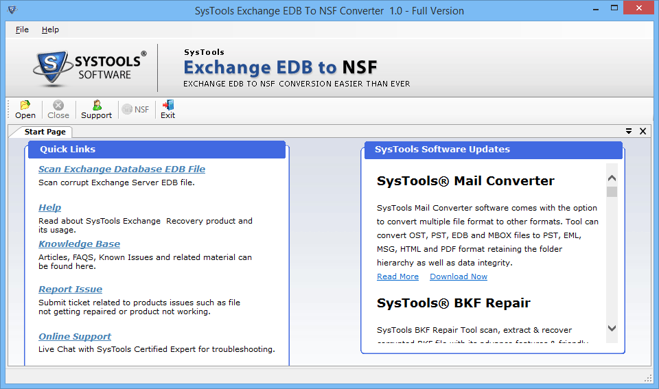 Exchange EDB to NSF Converter Tool