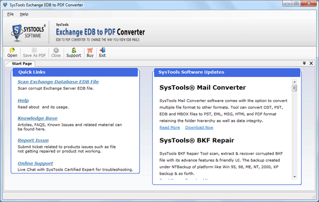 EDB to PDF Converter Tool