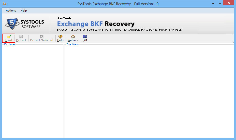 Exchange BKF Recovery Tool