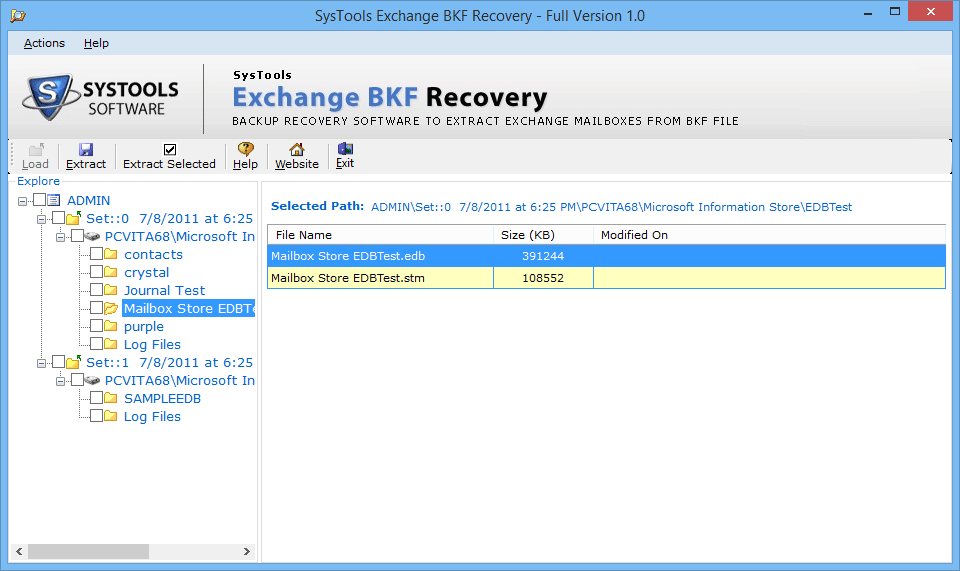 View Exchange Mailbox Backup