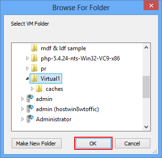 Select VM Folders